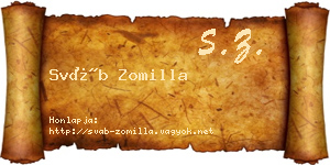 Sváb Zomilla névjegykártya